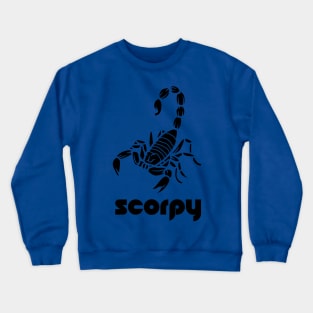 Scorpio - Scorpy black Logo T-shirt for Birthday Gift Crewneck Sweatshirt